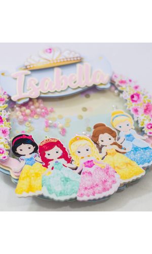 #017 Arquivo de corte Topo de bolo Princesas STUDIO E PDF