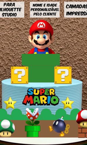 2 Arquivo de Corte Topo de Bolo Super Mario 3