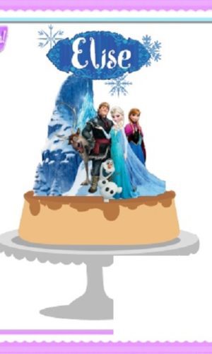 #222 Arquivo Topo de Bolo Frozen Studio Camada