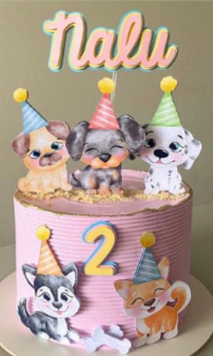 265 Arquivo topo de bolo de cachorrinho + 3 arquivos da loja