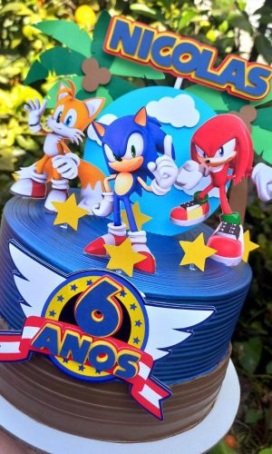 2 Arquivo de Corte Topo de Bolo Sonic 2
