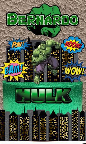2 Arquivos - Studio - Topo de Bolo Hulk 4