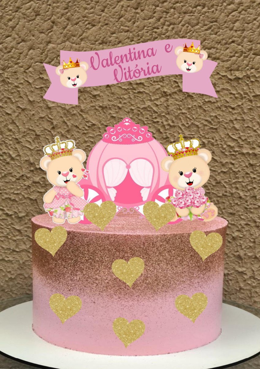 2 Arquivos - Studio - Topo de Bolo Ursinha Princesa 1