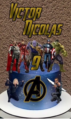 2 Arquivos - Studio - Topo de Bolo Vingadores 10