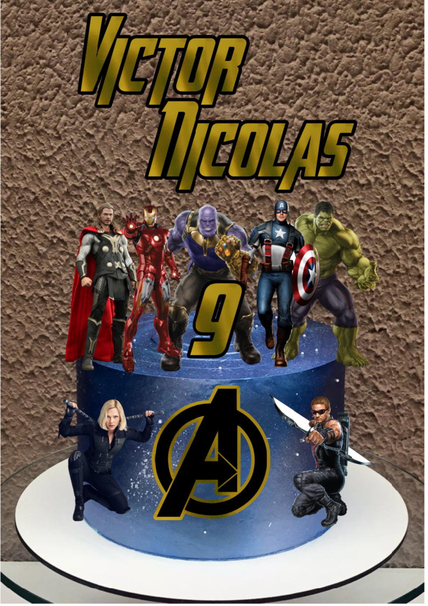 2 Arquivos - Studio - Topo de Bolo Vingadores 10