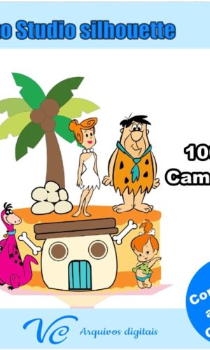 304- Arquivo de corte Topo de Bolo Pedrita Flintstones
