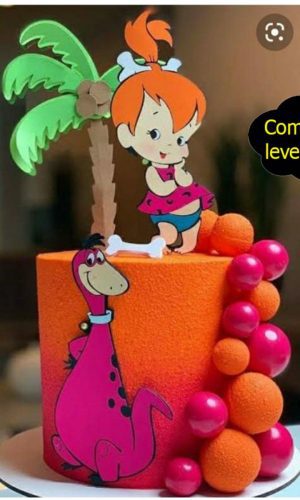 331 - topo de bolo Pedrita em camadas - arquivo de corte