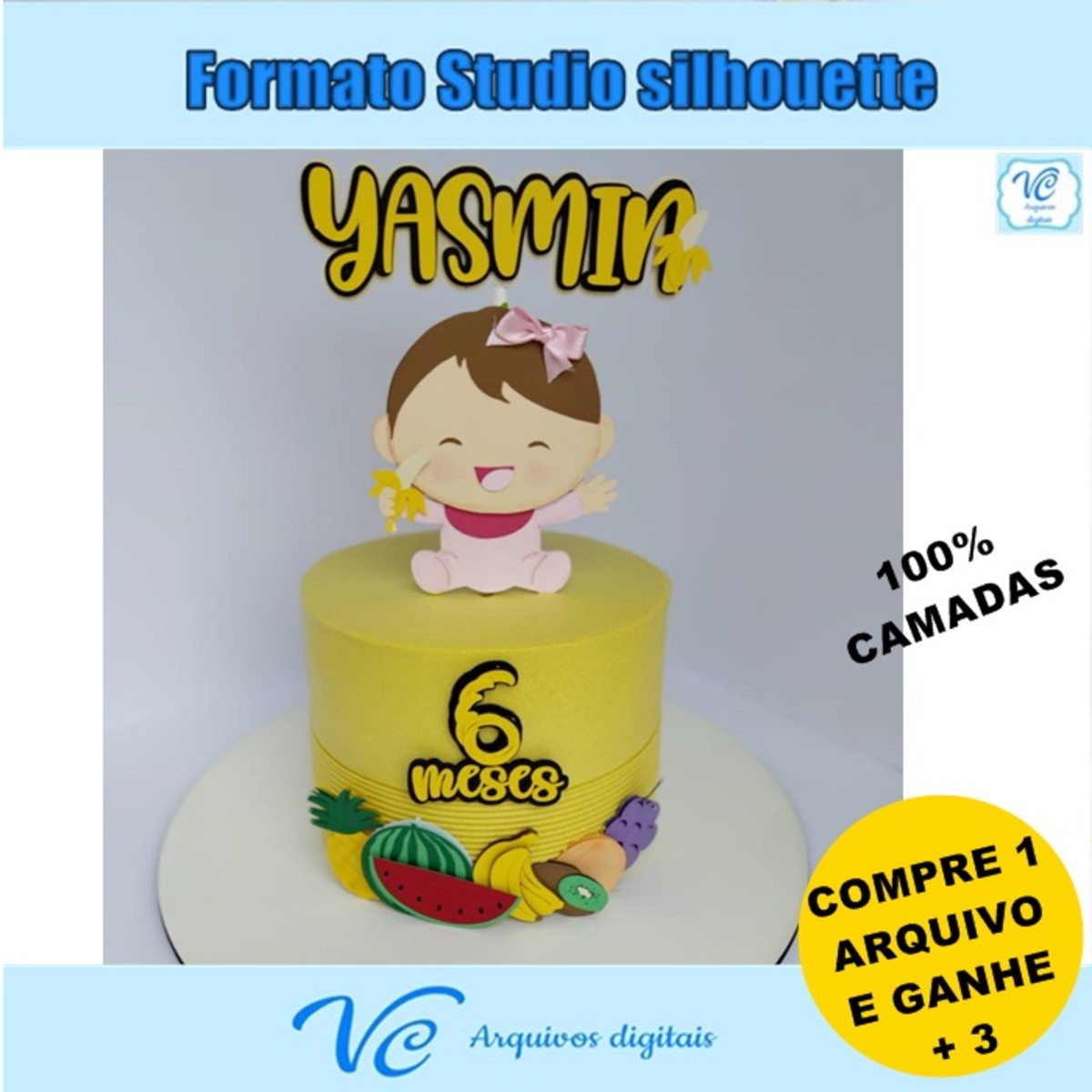 364- Arquivo de Corte Topo de Bolo Introdução Alimentar -04