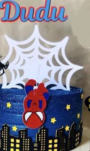 431- arquivo de corte topo de bolo homem aranha