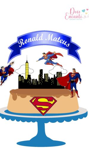542- Topo de Bolo Super Homem1