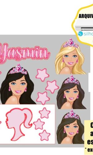 68-arquivo de Corte Topo de Bolo Barbie Morena