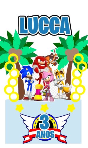 684 Arquivo Digital - Topo de Bolo Sonic