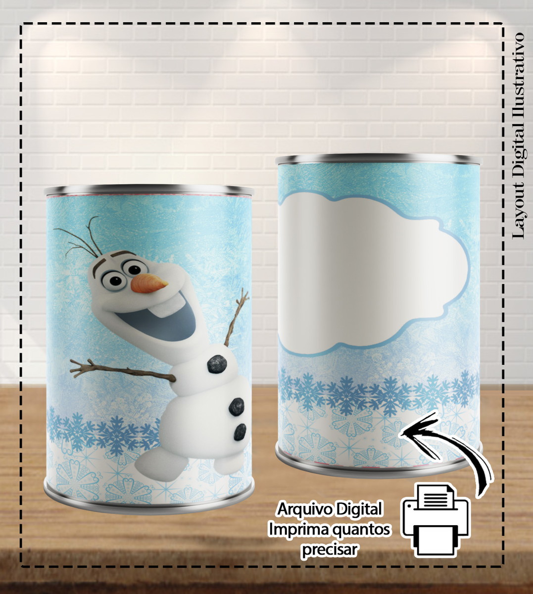 ADESIVO COFRE FROZEN - ARQUIVO DIGITAL