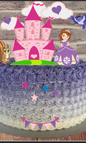 Arquivo de Corte topo de bolo Princesa Sofia camada