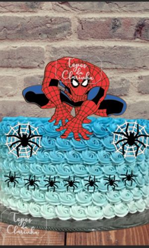 Arquivo de Corte topo de bolo homem aranha.