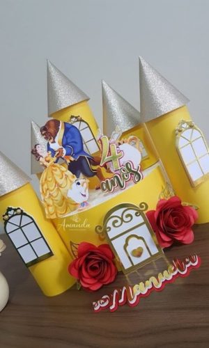 Arquivo Digital Topo de Bolo Castelo Princesa Bela