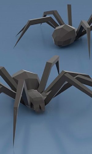 Aranha em 3D - Arquivo Digital - PDF Molde limpo