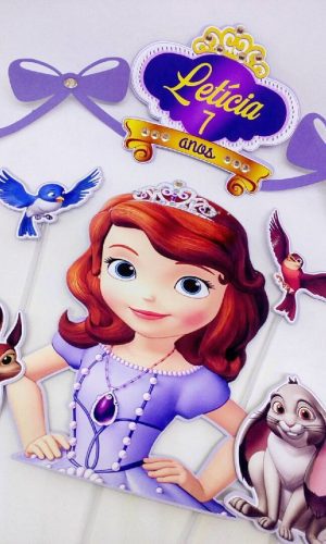 ARQUIRVO DE CORTE-TOPO DE BOLO-TOPO 001 - PRINCESA SOFIA