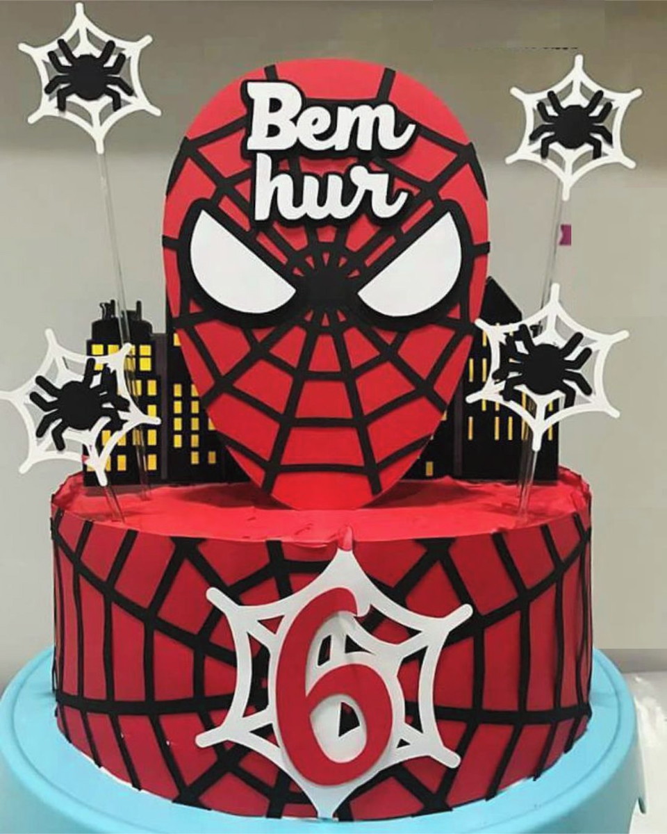 ARQUIRVO DE CORTE-TOPO DE BOLO-TOPO DE BOLO 001-HOMEM ARANHA