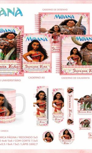 Arquivo Combo Volta as Aulas Moana PDF PNG