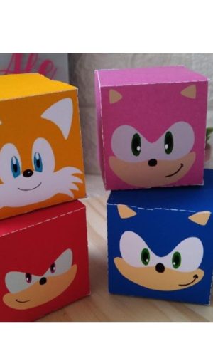 Arquivo Corte Caixinhas Sonic +1 De Brinde
