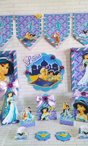 Arquivo Corte Kit Só Um Bolinho Princesa Jasmine