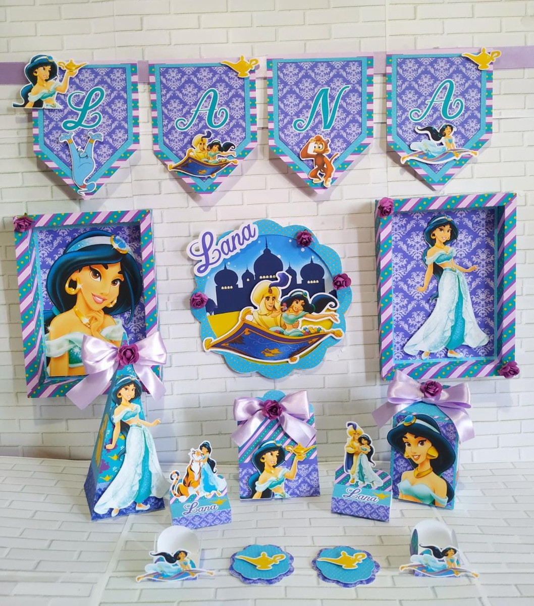 Arquivo Corte Kit Só Um Bolinho Princesa Jasmine