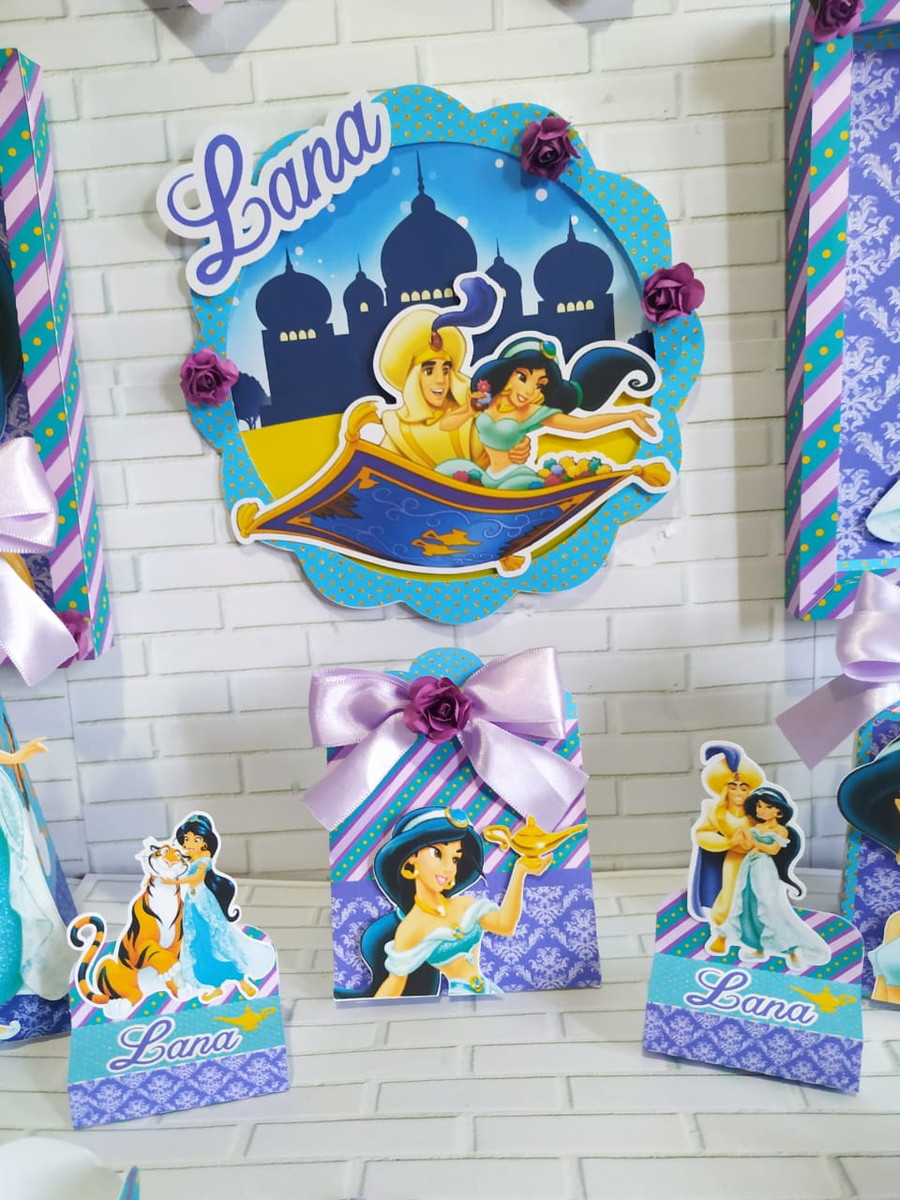 Arquivo Corte Kit Só Um Bolinho Princesa Jasmine - Imagem 3