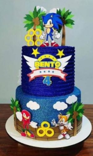 Arquivo Corte Topo Bolo Sonic