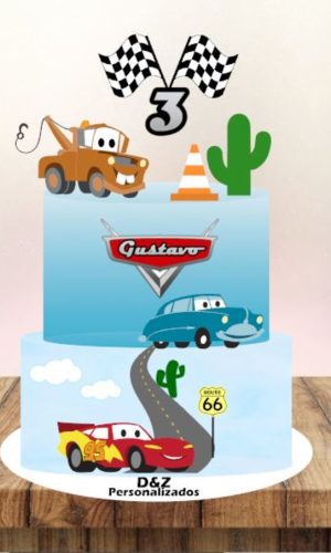 Arquivo Corte - Topo Carros Disney 1 (camadas)-cod-908