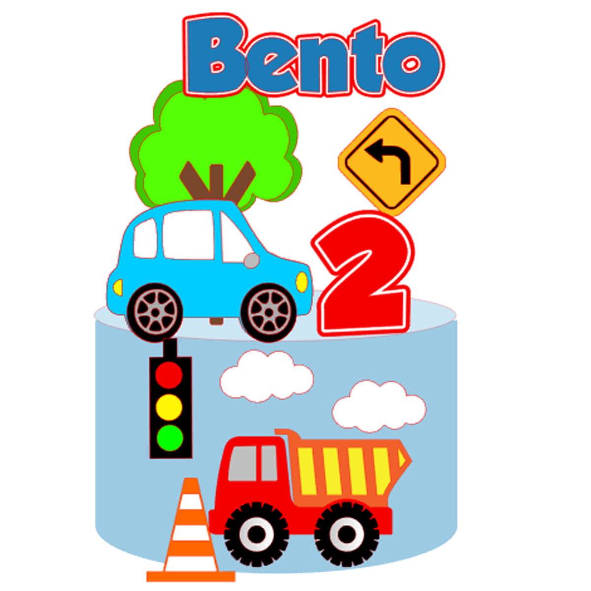 Arquivo Corte: Topo de Bolo Carros 005