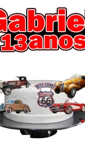 Arquivo Corte Topo de Bolo Carros + 4 Arquivos a Sua Escolha