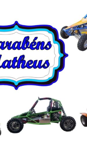 Arquivo Topo de Bolo Carros Cross + 4 Arquivos a Sua Escolha