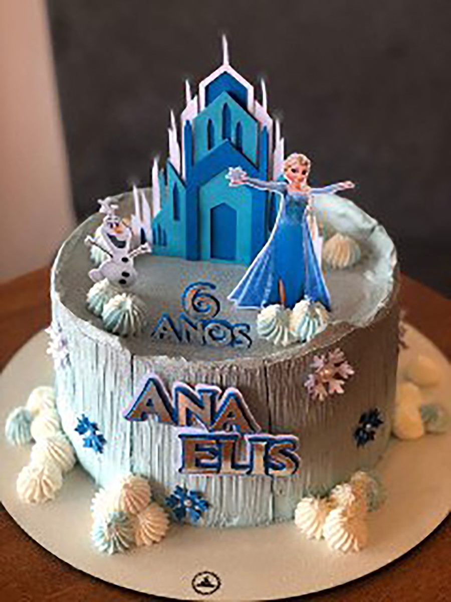 Arquivo Corte: Topo de Bolo Frozen 001