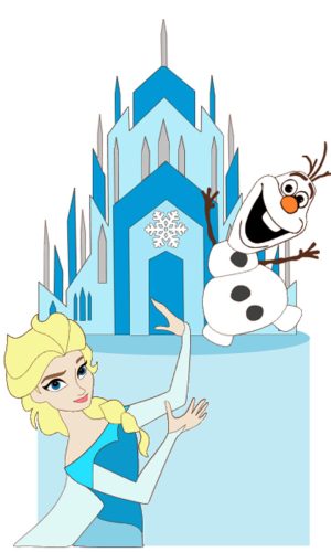 Arquivo Corte: Topo de Bolo Frozen 006