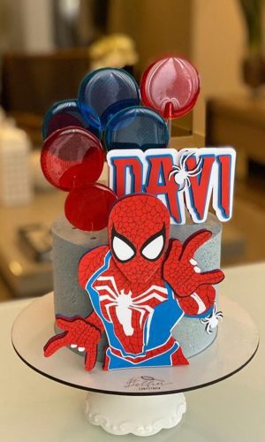 Arquivo Corte: Topo de Bolo Homem Aranha 001