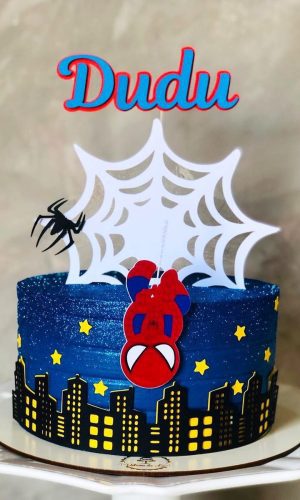 Arquivo Corte: Topo de Bolo Homem Aranha 002