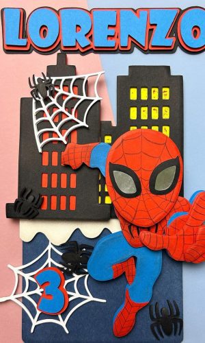 Arquivo Corte: Topo de Bolo Homem Aranha 007