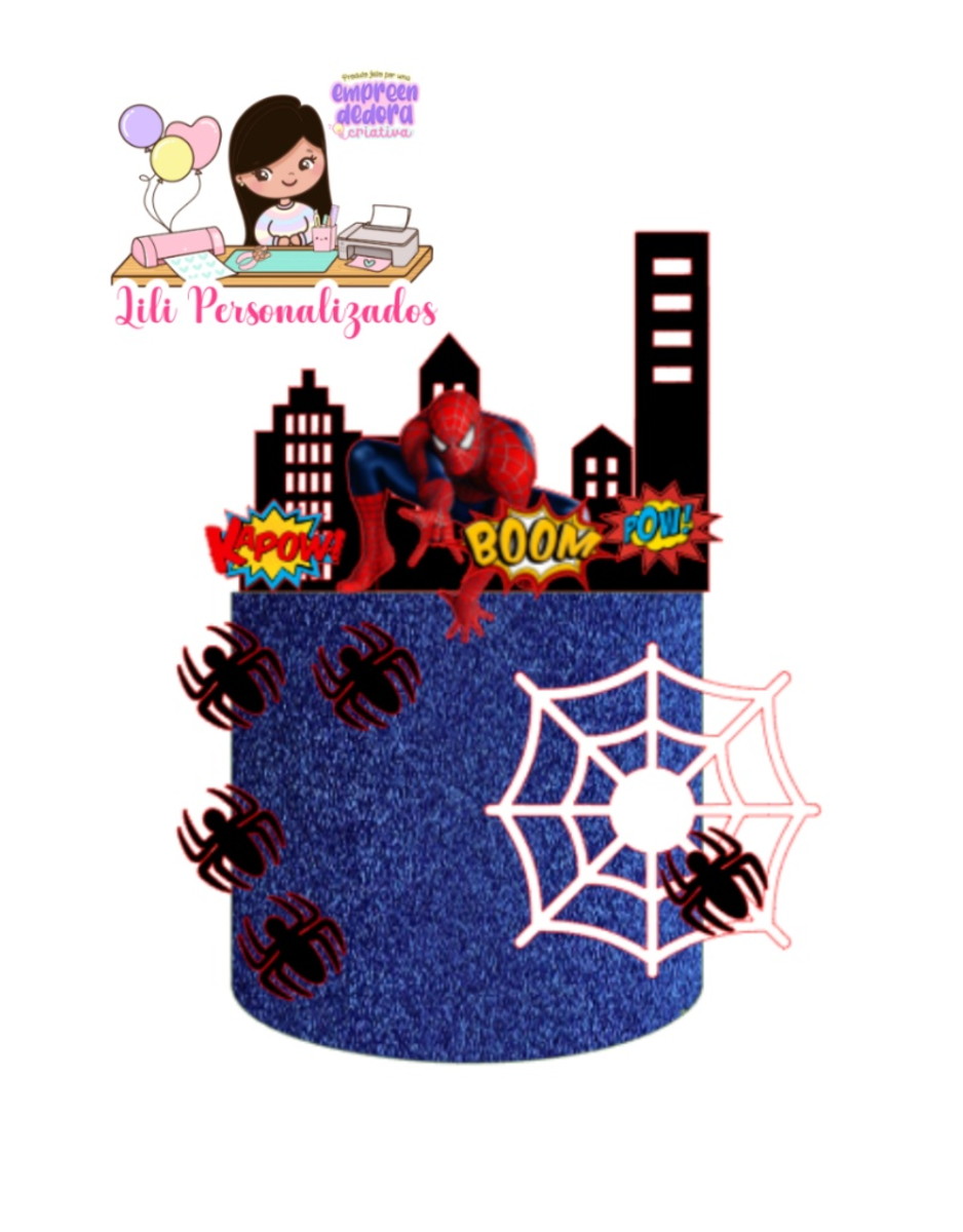 Arquivo Corte Topo de Bolo Homem Aranha 03 +2brindes
