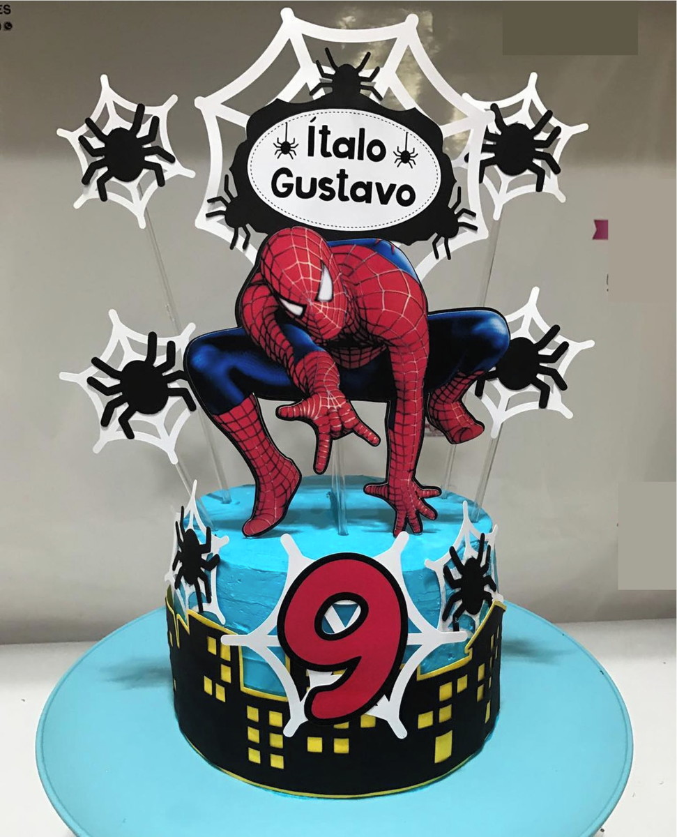 Arquivo corte Topo de bolo Homem Aranha STUDIO COD:704