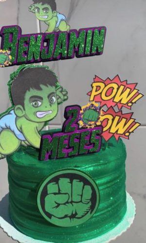 Arquivo Corte Topo de Bolo Hulk + 4 Arquivos a Sua Escolha