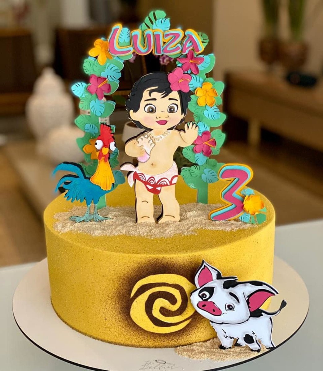 Arquivo Corte: Topo de Bolo Moana 005