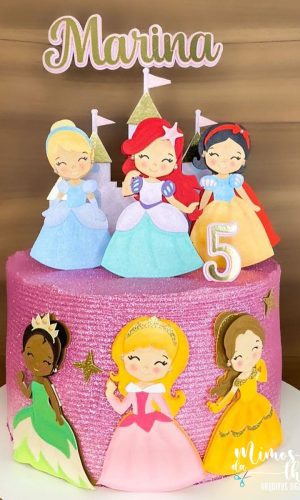 Arquivo Corte: Topo de Bolo Princesas 008