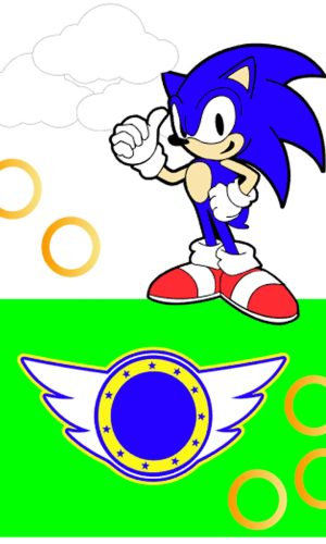 Arquivo Corte: Topo de Bolo Sonic 002