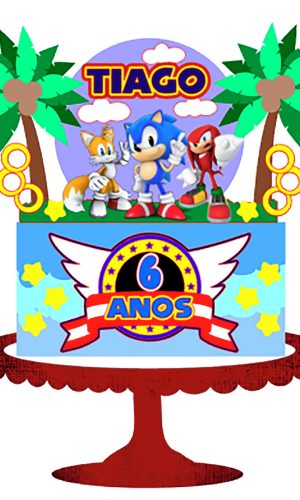 Arquivo Corte: Topo de Bolo Sonic 003