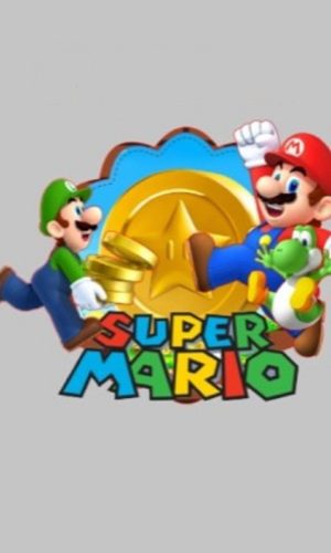 Arquivo Topo de Bolo Super Mario + 4 Arquivos a Sua Escolha