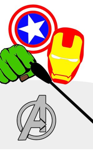 Arquivo Corte: Topo de Bolo Vingadores 005