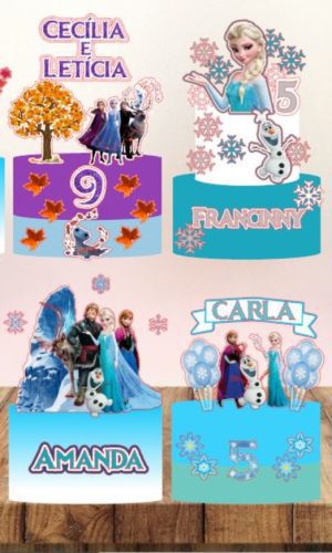 Arquivo Corte - Topo Frozen (combo) -cod-395