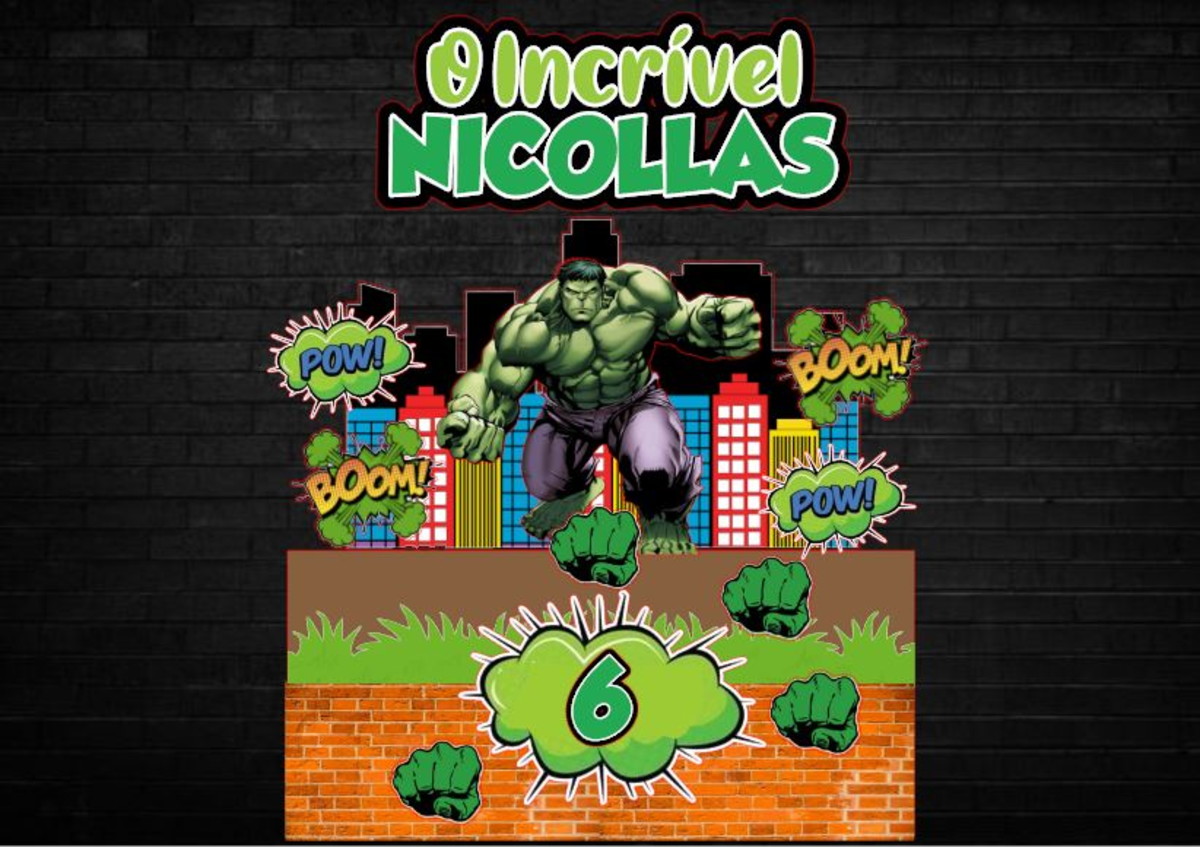 Arquivo Corte -Topo Hulk 2-COD.139