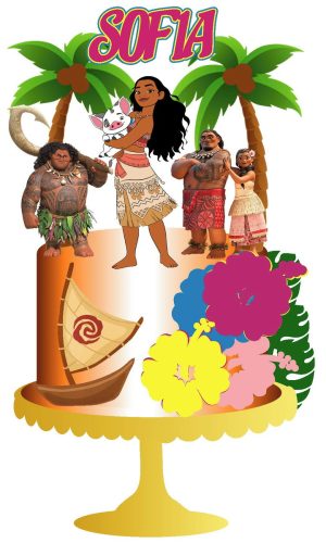 Arquivo Corte Topo Moana Modelo Sofia